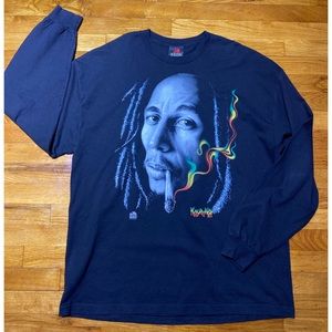Men’s Vintage Long Sleeve Bob Marley Tee